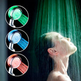 Pack Cabezal de Ducha Con Luz Led & Set Cepillo Peine Desenredador Pelo