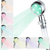 Pack Cabezal de Ducha Con Luz Led & Set Cepillo Peine Desenredador Pelo